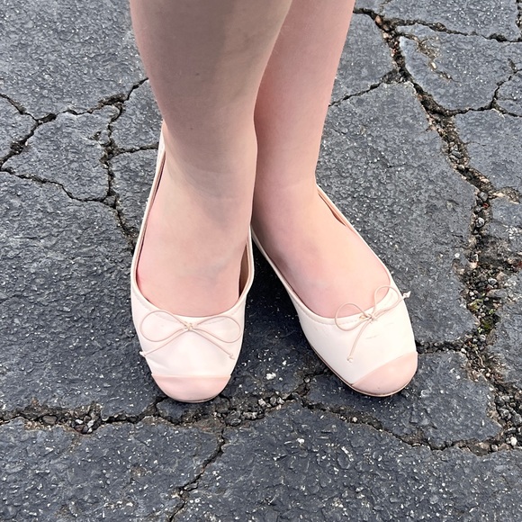 Zara flat shoes with bows for girl. Kids Size 35 - Picture 3 of 12